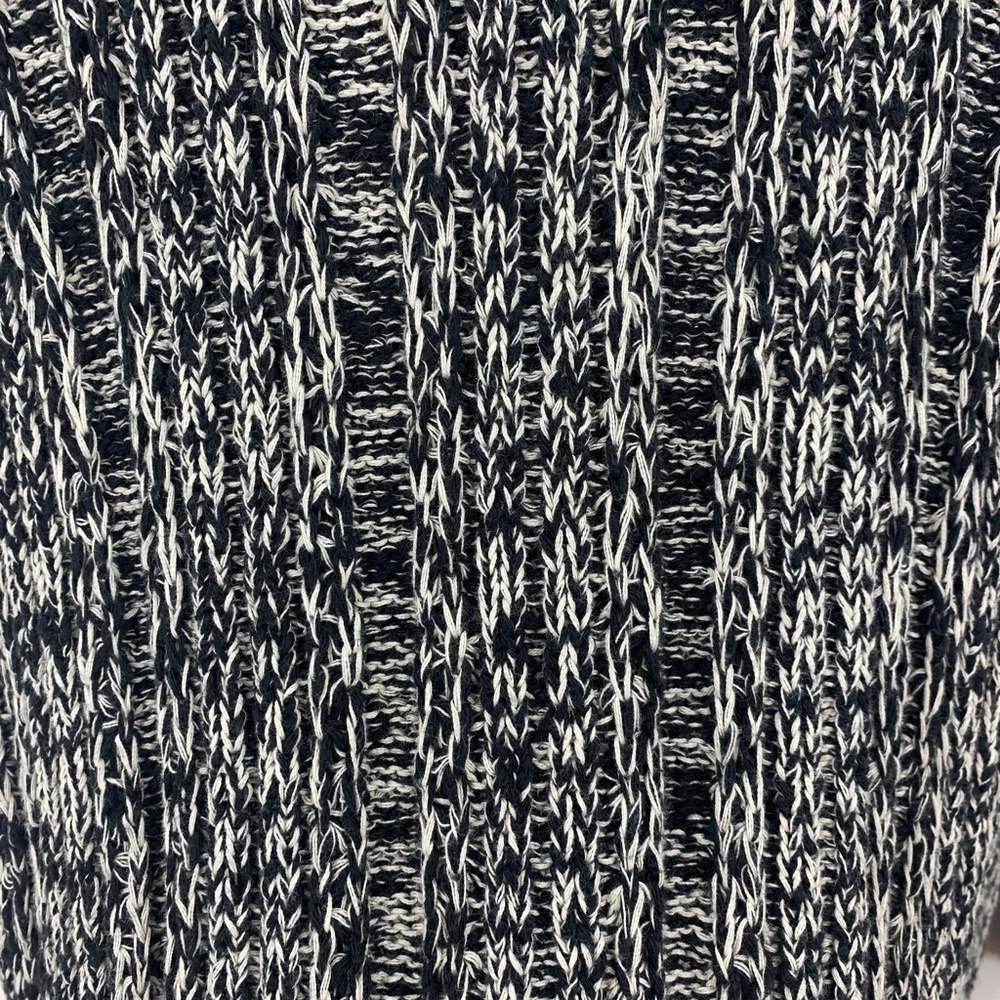 Anthropologie Tehama Marled Black & White Open Front Long Cardigan Sz M - Picture 8 of 14